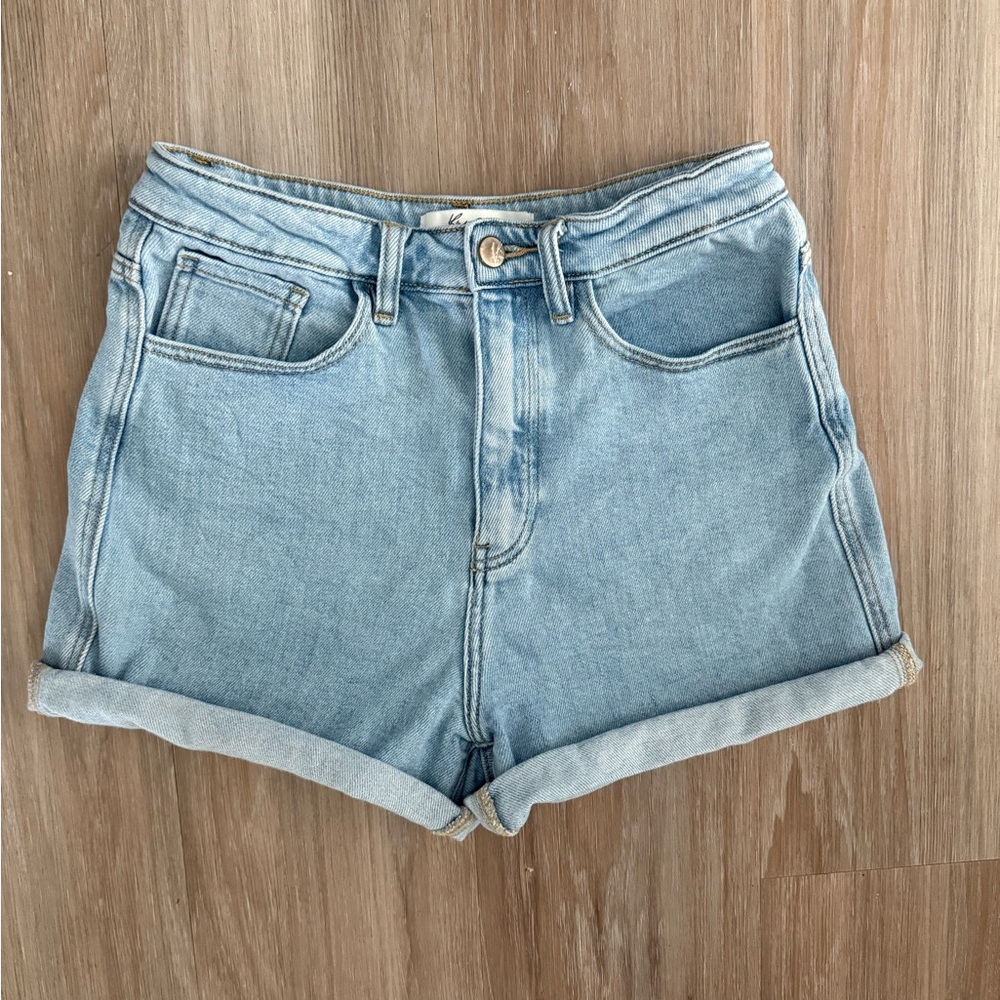 KanCan Blue High Waist  Denim Shorts